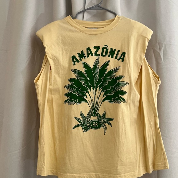FARM Rio Yellow Amazônia Muscle Tee - Picture 1 of 3